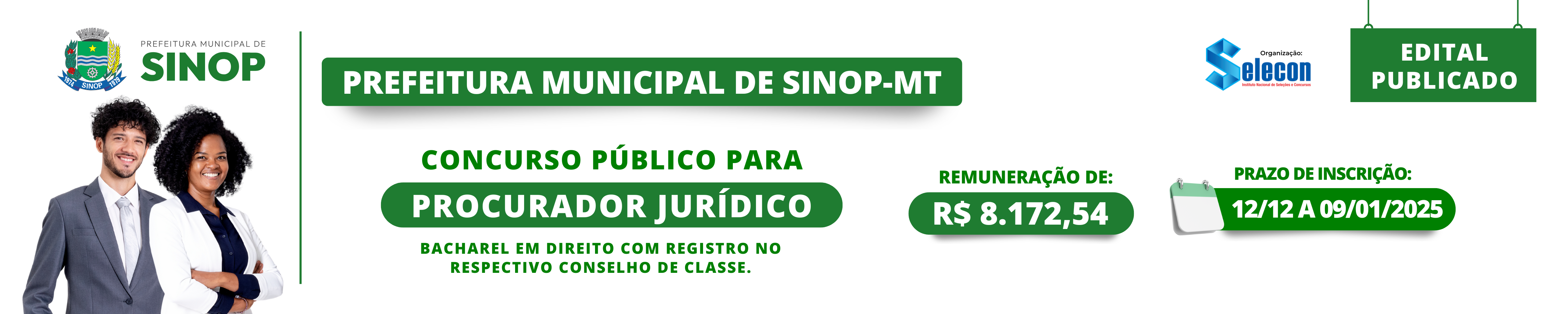 BANNER SINOP - PROCURADOR - EDITAL PUBLICADO